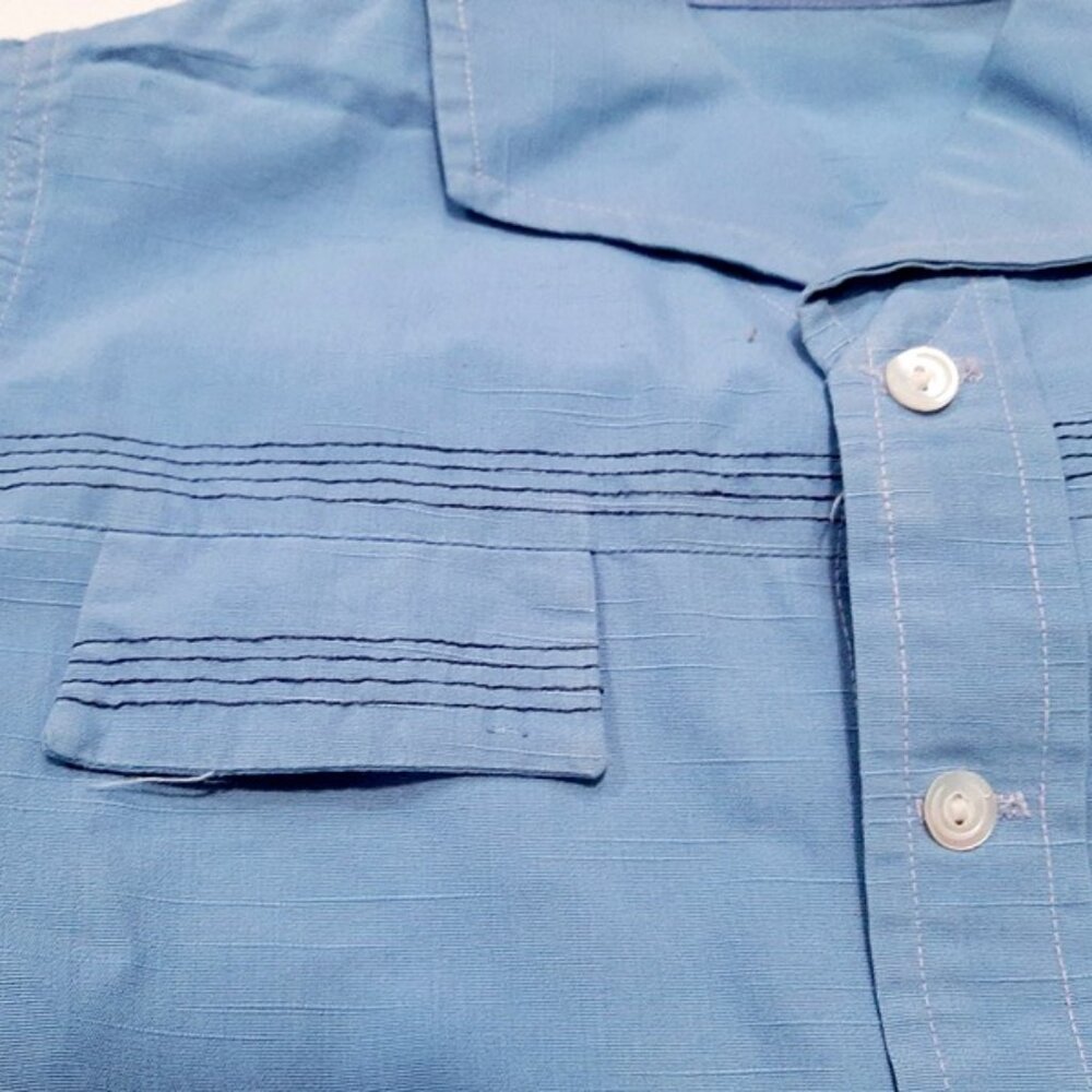 1940s True Vintage Boys Blue Cotton 2 Pc Shorts Set Playsuit Chest 29 Childs - Picture 4 of 8